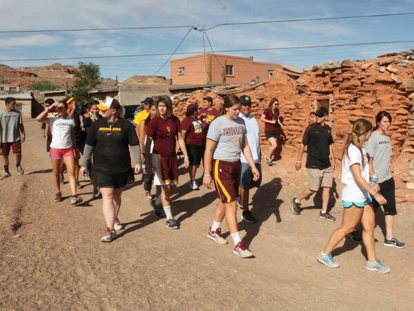 Students on ASU Tribal Nations Tour in Hopi community