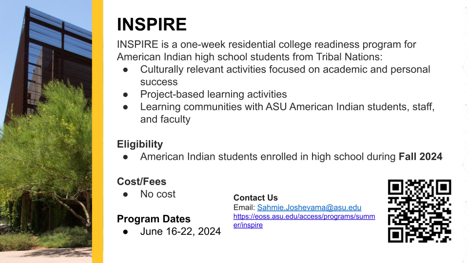 2024 inspire event flyer